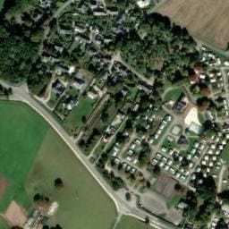 Vue satellite de Camping de Penn Mar à Larmor-Baden