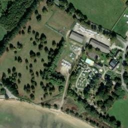 Vue satellite de Camping Ker Eden Les Pieds dans L'eau dans le Golfe du Morbihan à Larmor-Baden