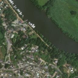 Vue satellite de Aire d'accueil de camping-car au camping du bac de Pruillé à Grez-Neuville