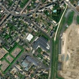 Vue satellite de Aire de camping-car à Les Montils à Les Montils