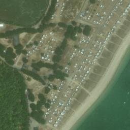 Vue satellite de Camping municipal des Sables Blancs à Plouharnel