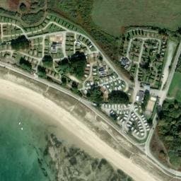 Vue satellite de Camping municipal La Falaise à Larmor-Baden