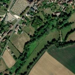 Vue satellite de Treigny Aire de service et stationnement à Treigny-Perreuse-Sainte-Colombe