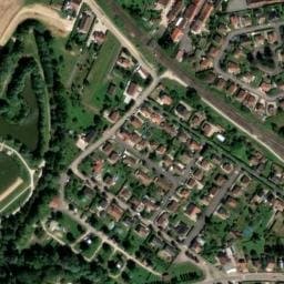 Vue satellite de Camping Municipal Alésia à Venarey-les-Laumes