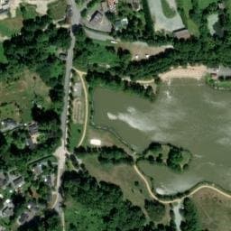 Vue satellite de Parking Camping Car Plessé à Quilly