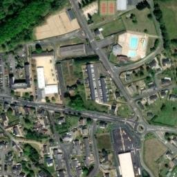 Vue satellite de Aire camping-cars de Baugé-Le pont des Fées à La Lande-Chasles