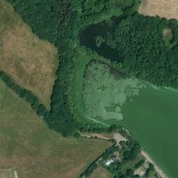 Vue satellite de Aire de stationnement à l'étang de la Provostière à Riaillé
