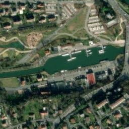 Vue satellite de Aire de camping-cars Montbéliard - Port de plaisance à Courcelles-lès-Montbéliard