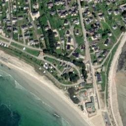 Vue satellite de Camping municipal La Grée Penvins à Le Tour-du-Parc