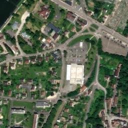Vue satellite de Avallon Camping Car parking à Pontaubert