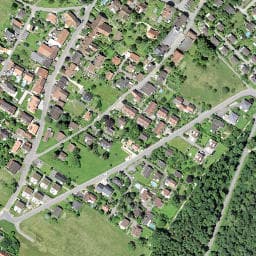 Vue satellite de Fontaine de Rodersdorf centre-sud à Biederthal
