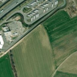 Vue satellite de Aire de camping-car à Écot à Écot