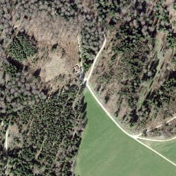 Vue satellite de Cabane de la clairière des Geais à Lucelle