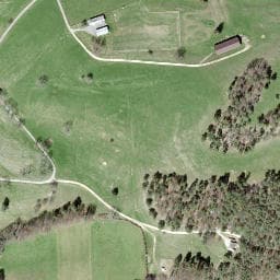 Vue satellite de Cabane forestière de Movelier à Lucelle