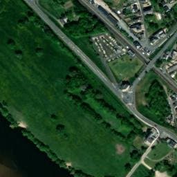 Vue satellite de Aire de stationnement  camping-car de la Ménitré-Le port St Maur à La Ménitré