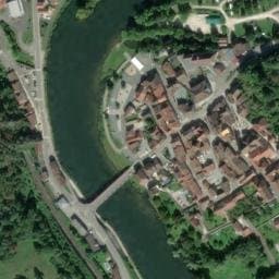 Vue satellite de Camping Municipal des Îles à Pays-de-Clerval