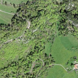 Vue satellite de Quelle St. Friedli à Leymen