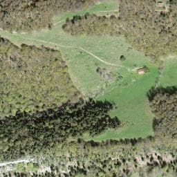Vue satellite de Waldhütte Hohwacht à Leymen