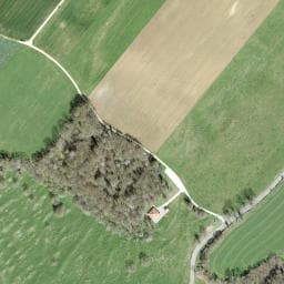 Vue satellite de Cabane des Chênes à Lucelle