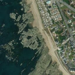 Vue satellite de La Falaise à La Turballe