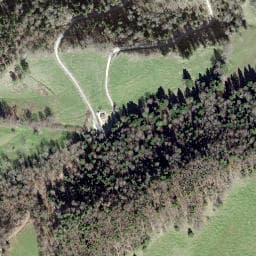 Vue satellite de Cabane forestière ma Vallée à Wolschwiller