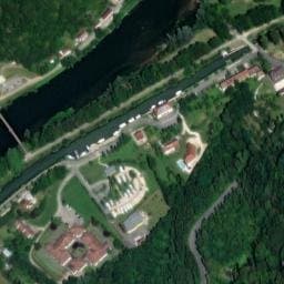 Vue satellite de Aire de camping-car de Baume-les-Dames à Villers-Saint-Martin