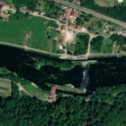 Vue satellite de Aire de camping-car de Fourbanne à Séchin