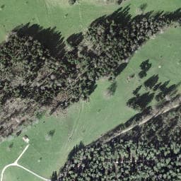 Vue satellite de Abri des Trois Barrières à Lucelle