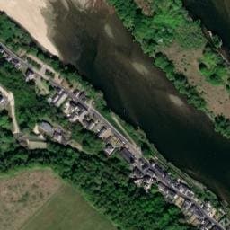 Vue satellite de Aire camping-cars de Chênehutte à Saint-Clément-des-Levées