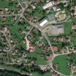 Vue satellite de Aires de camping-cars - Sancey à Belvoir