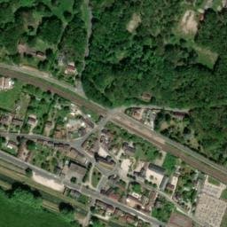 Vue satellite de Aire de stationnement et de services pour camping-cars - Langon à Saint-Loup