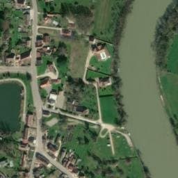 Vue satellite de Aire de camping-car à Lamarche-sur-Saône à Lamarche-sur-Saône