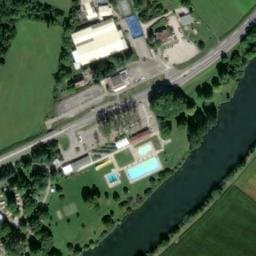 Vue satellite de Aire de camping-cars - Camping de Chalezeule à Chalezeule