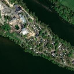Vue satellite de Camping Flower Ile d'Offard à Saumur