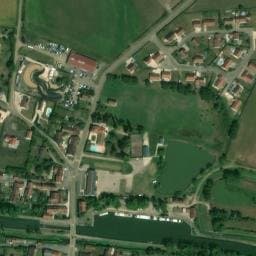 Vue satellite de Vandenesse en Auxois - Lac de Panthier à Maconge
