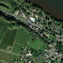 Vue satellite de Camping de l'Isle Verte à Montsoreau