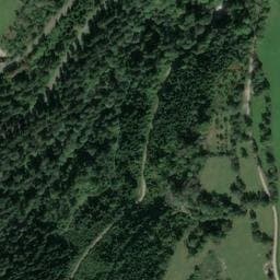 Vue satellite de Abri de la cascade du Val à Pierrefontaine-les-Varans