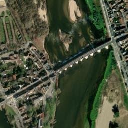 Vue satellite de Camping de La Saulaie à La Charité-sur-Loire