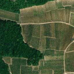 Vue satellite de Abri de la combe d'Orveaux à Vougeot