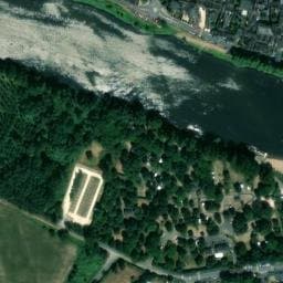 Vue satellite de Camping intercommunal de l’île Auger à La Roche-Clermault