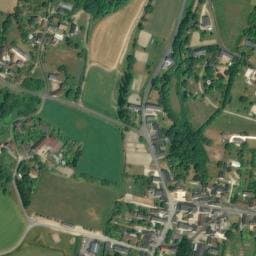 Vue satellite de Camping à la ferme de la Salle à Avon-les-Roches