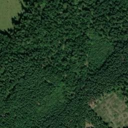 Vue satellite de Cabane de forêt à Le Mémont