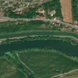 Vue satellite de Camping municipal d'Orchamps à Lavans-lès-Dole