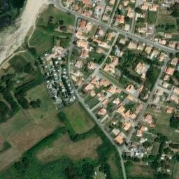 Vue satellite de La Prée à Préfailles