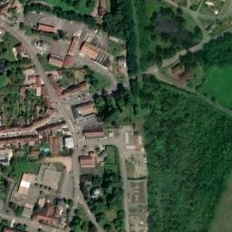 Vue satellite de aire de camping cars Arnay-le-Duc à Le Fête