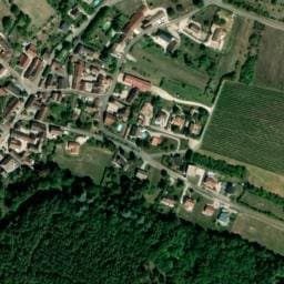 Vue satellite de Fontaine de Villiers La Faye à Villers-la-Faye