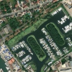 Vue satellite de Les Flots Bleus à Saint-Jean-de-Losne