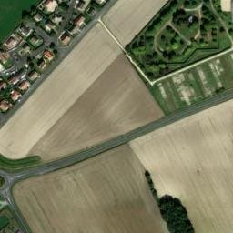Vue satellite de Camping municipal de Sainte-Maure à Draché