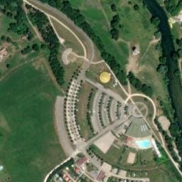 Vue satellite de Aire de camping-car à Ornans à Ornans