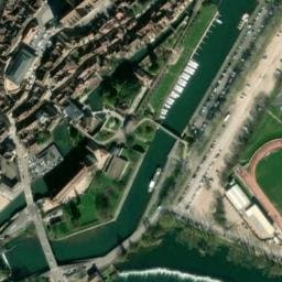 Vue satellite de Camping car - Aire de stationnement avenue de lahr à Dole